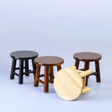 矮凳实木小板橡胶木小圆凳实木凳子小方凳梯登钓鱼凳洗衣凳换鞋凳