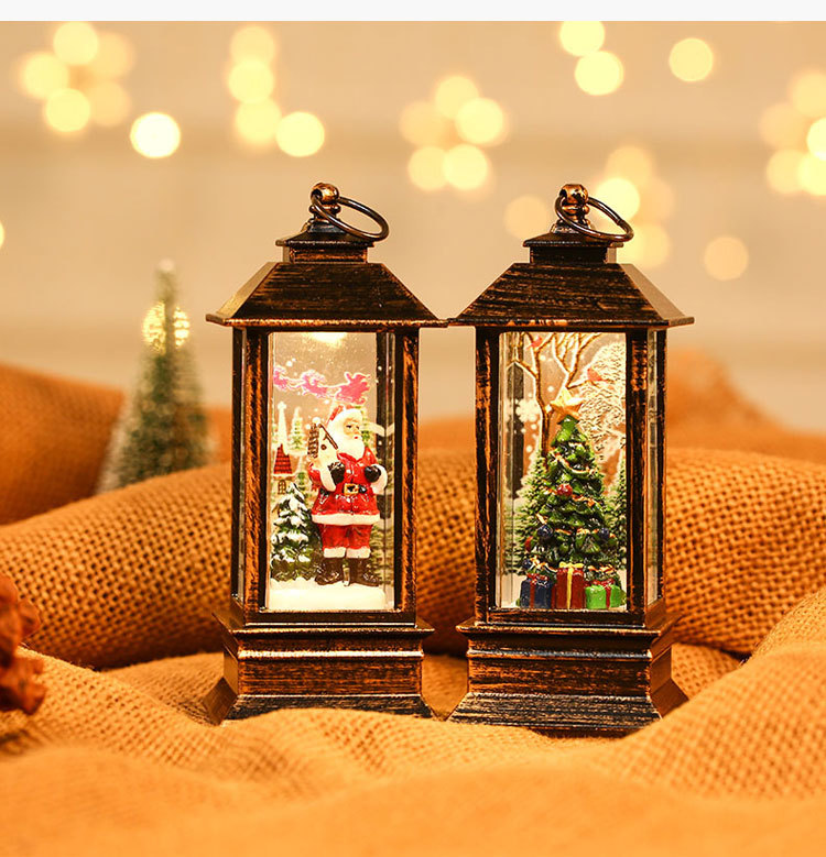 Snowman Interior Resin Brushed Gold Small Oil Lamp Christmas Decoration Wholesale Nihaojewelry display picture 5