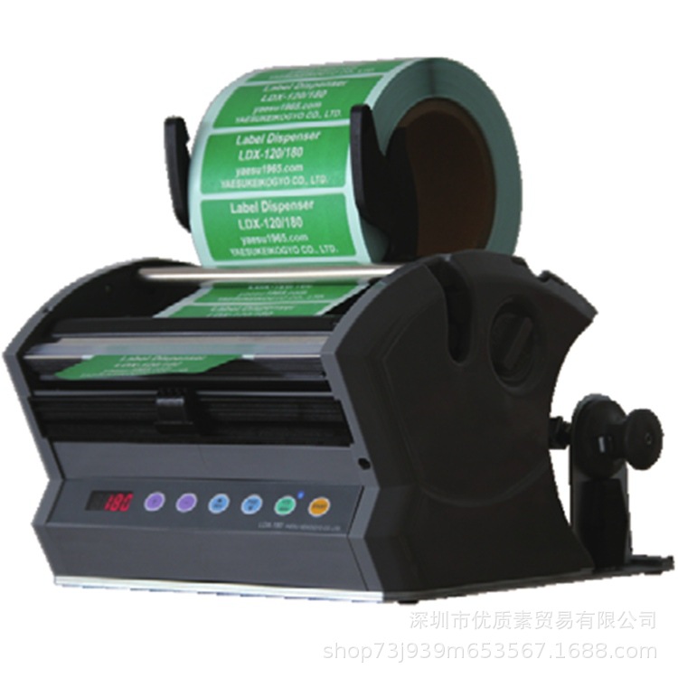 韓國LSH-120M自動標籤剝離機 LDX-60/180條形碼不乾膠貼紙剝離器