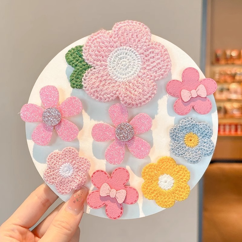 Lindo flequillo en la frente, artefacto de acabado de cabello roto para niños, bebé femenino, horquilla de cabello, tocado de velcro para bebé