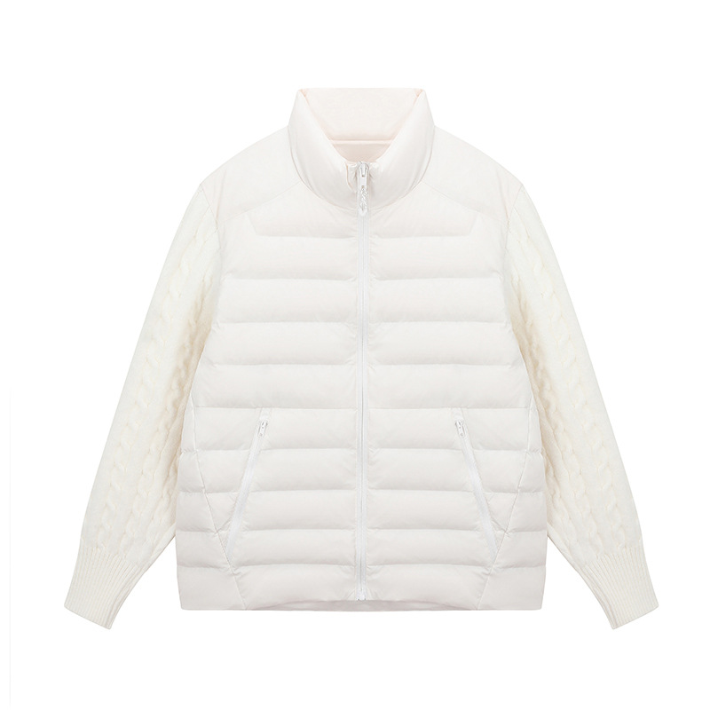 Wholesale foreign trade, new national standard, 90% pure white duck down, stand-up collar, lightweight men's sweater with down jacket outer layer