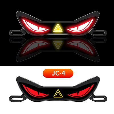 Eye Modified Universal Decorative Accessory – Nömrə qabı - jc-4-wired-motorcycle-license-plate-light