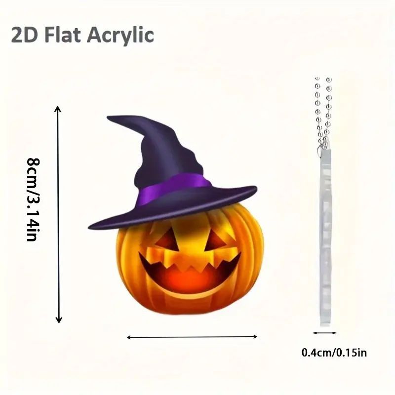 Halloween encantador calabaza colgante de vacaciones acrílico plano transfronterizo nuevo colgante interior colgante de fiesta colgante