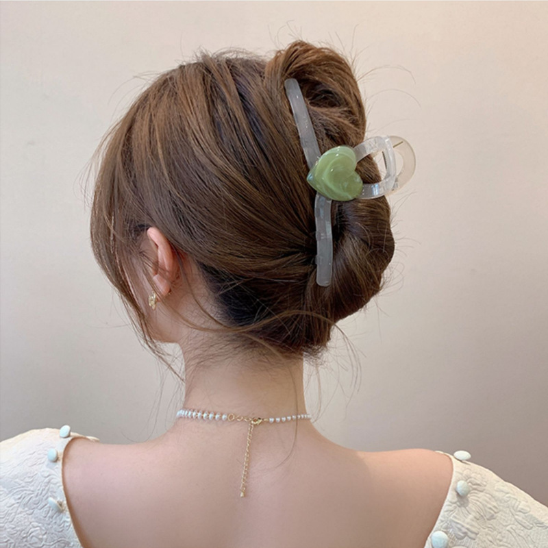 32#과일 화이트-그린 하트