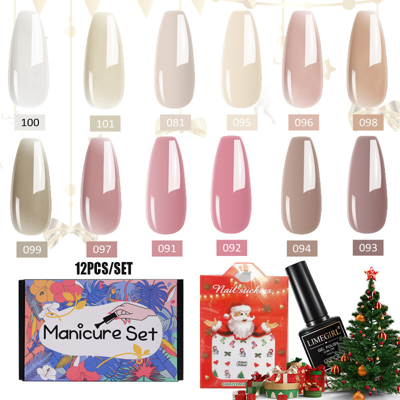 Juego de esmaltes de uñas en gel de 24 colores de Amazon, esmalte de uñas en gel para fototerapia, caja de colores, venta directa de fábrica