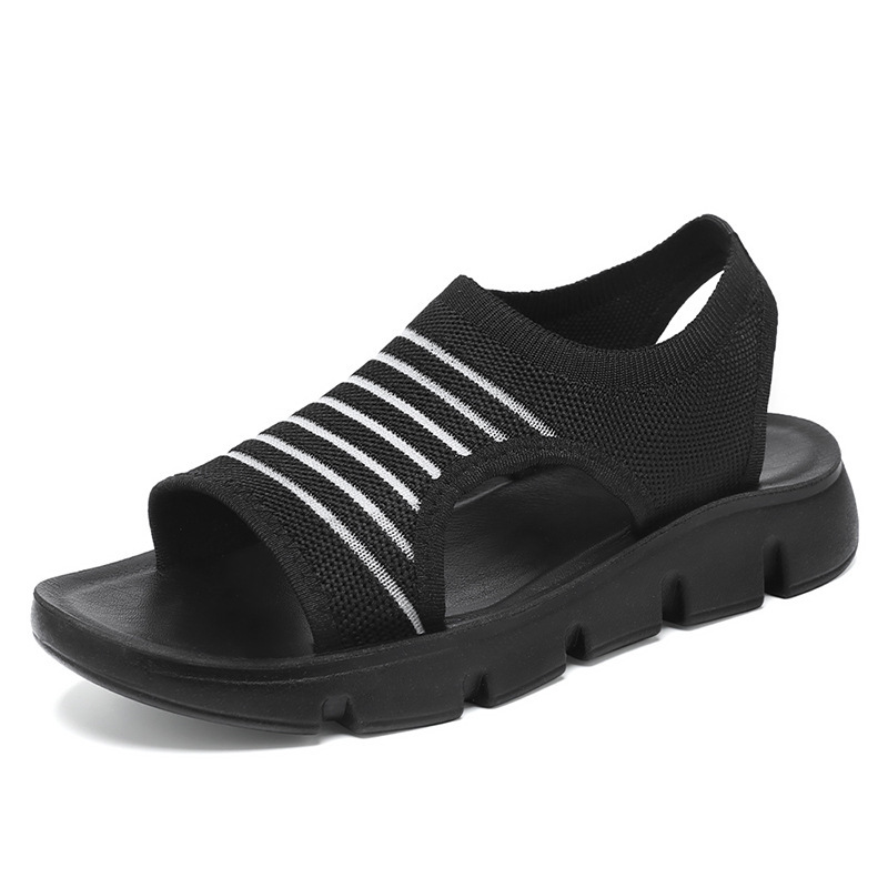 Zapatos de mujer verano nuevo hueco ventilado sandalias de mujer sandal con suela suave cómodo zapatos de madre zapatos de mujer de comercio exterior