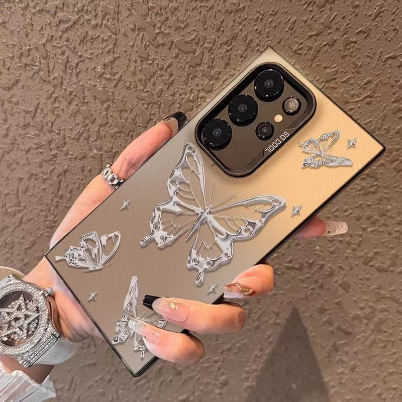 Ice Sculpture Butterfly Suitable for Samsung S25 Ultra Phone Case Galaxy S24+ Color Silver S23 Color Silver S22 Ice Sculpture Butterfly Suitable for Samsung S25 Ultra Phone Case Galaxy S24+ Color Silver S23 Color Silver S22