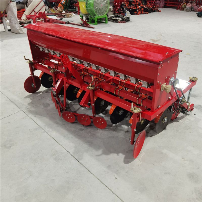 拖拉机悬挂小麦播种机 播种施肥一体10行12行圆盘开沟小麦播种机