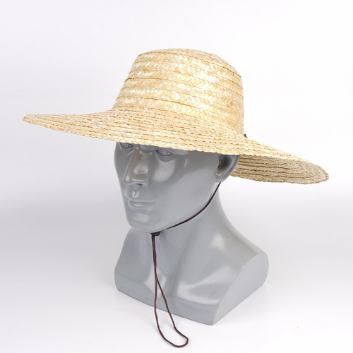 Old-fashioned farmer's straw hat men's large-brimmed wheat straw straw sunshade and sun protection hat women's summer construction site agricultural children's painting