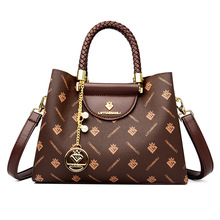 订制新款轻奢女包洋气女士时尚手提包大容量单肩斜挎包亮面托特包