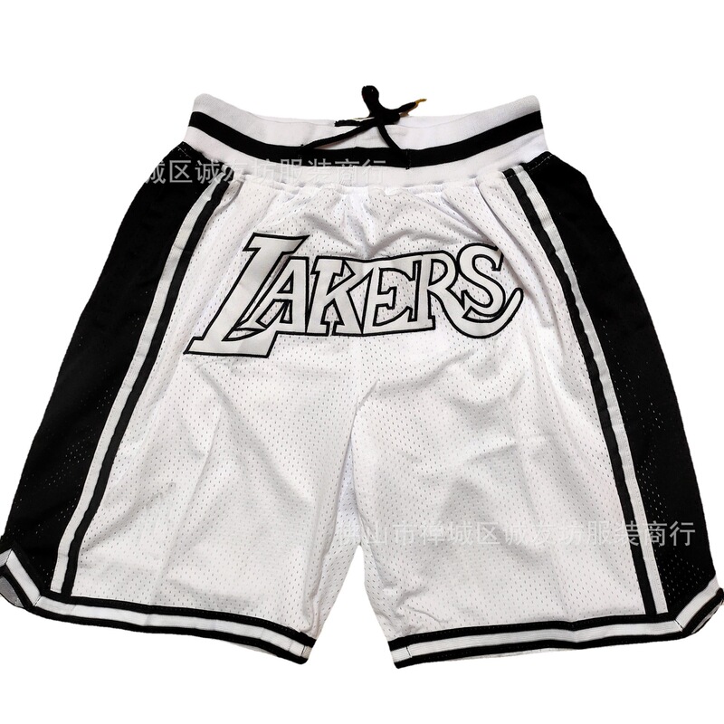 Basketball pants Lakers Lakers MVP white black edge pocket sports pants one-piece delivery Ebay Basketball pants Lakers Lakers MVP white black edge pocket sports pants one-piece delivery Ebay