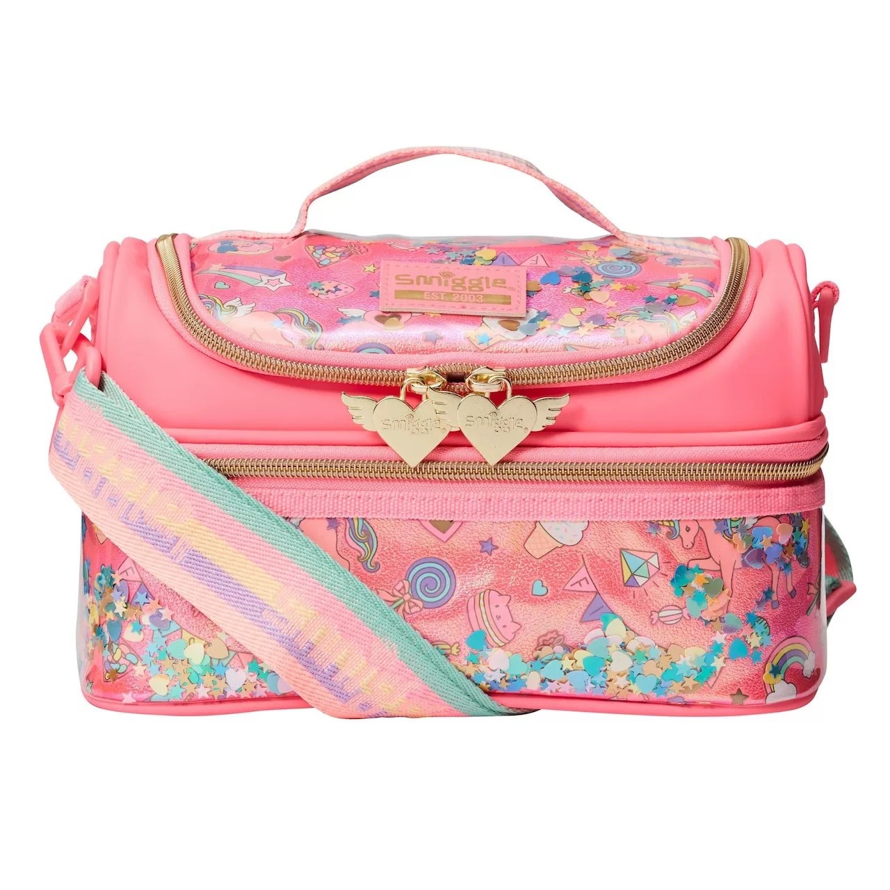 Australia Smiggle paquete de comidas de doble capa para estudiantes de primaria y secundaria paquete de almuerzo para niños paquete de almuerzo para estudiantes bolsa de almacenamiento de paquetes de hielo para el bento