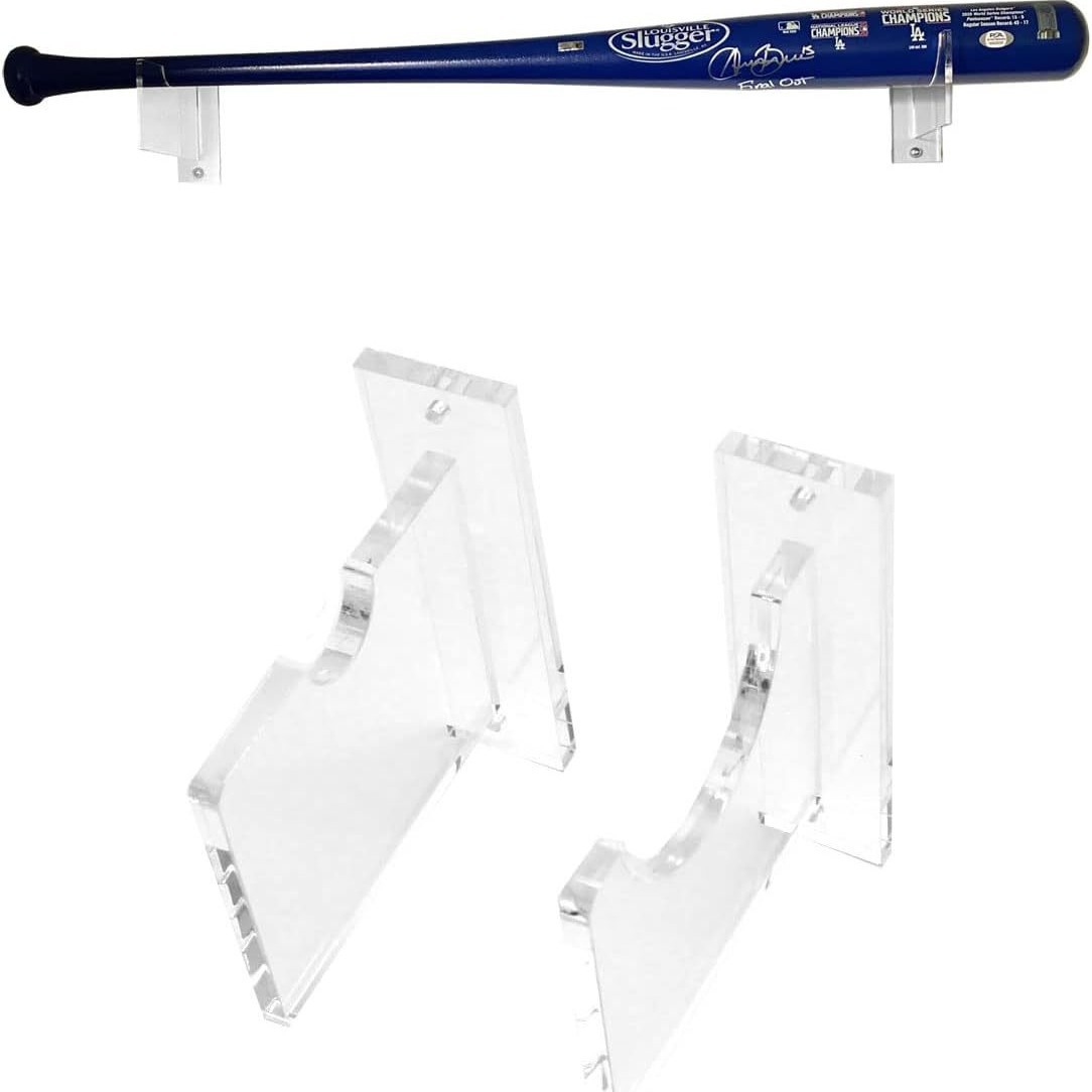 批发精选透明亚克力棒球棒壁挂展示架支架 适用于客厅 卧室