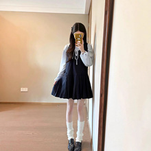 学院风MIU系甜美背带连衣裙女秋季设计感小众衬衫显瘦百褶裙套装