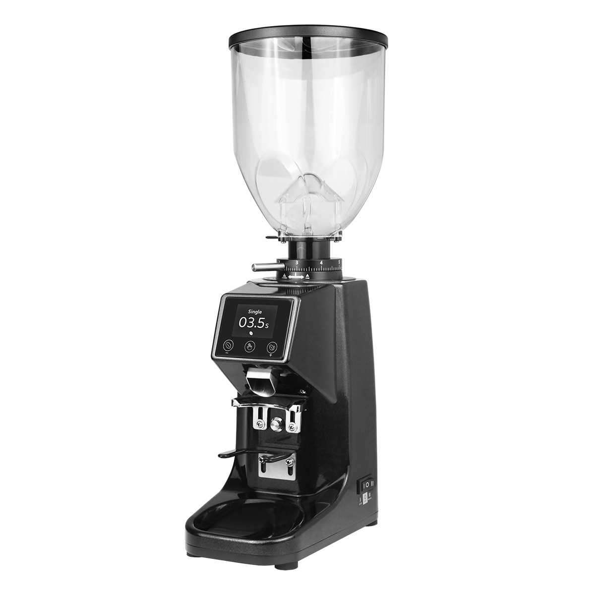 022pro molino de frijoles cuantitativo italiano comercial molino de café temporización automático 64mm cuchillo plano pantalla táctil cuantitativa