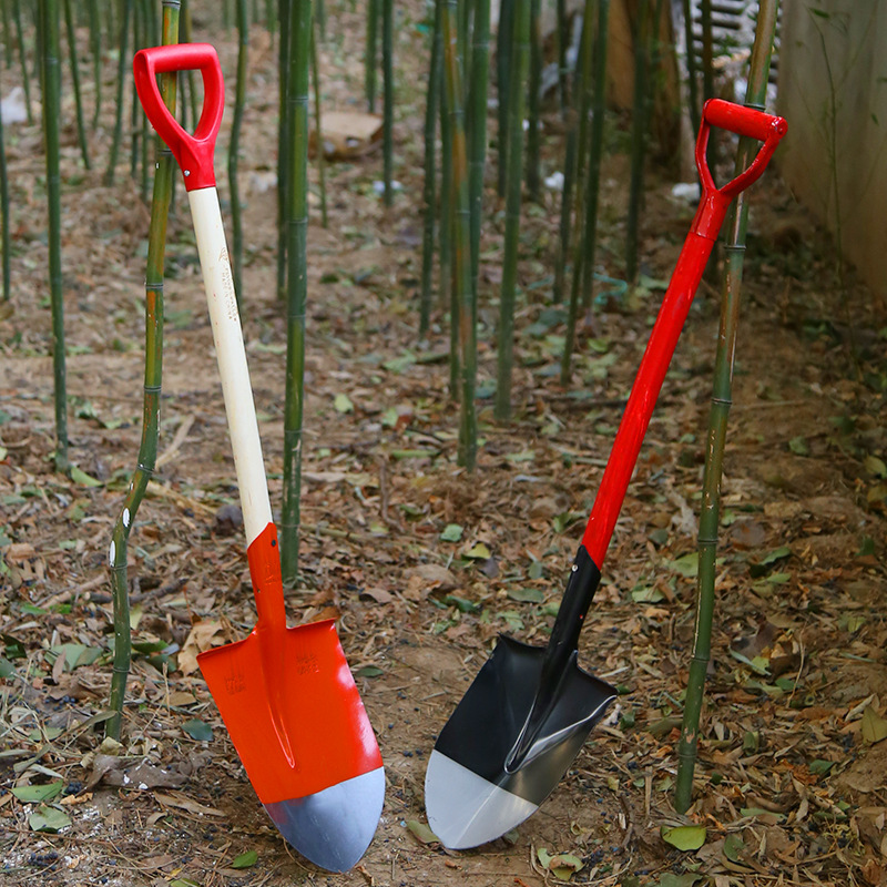 Steel/Simple Pointed Fire Shovel Military Shovel Outdoor Camping Digging Tool Firefighting Equipment Accessory