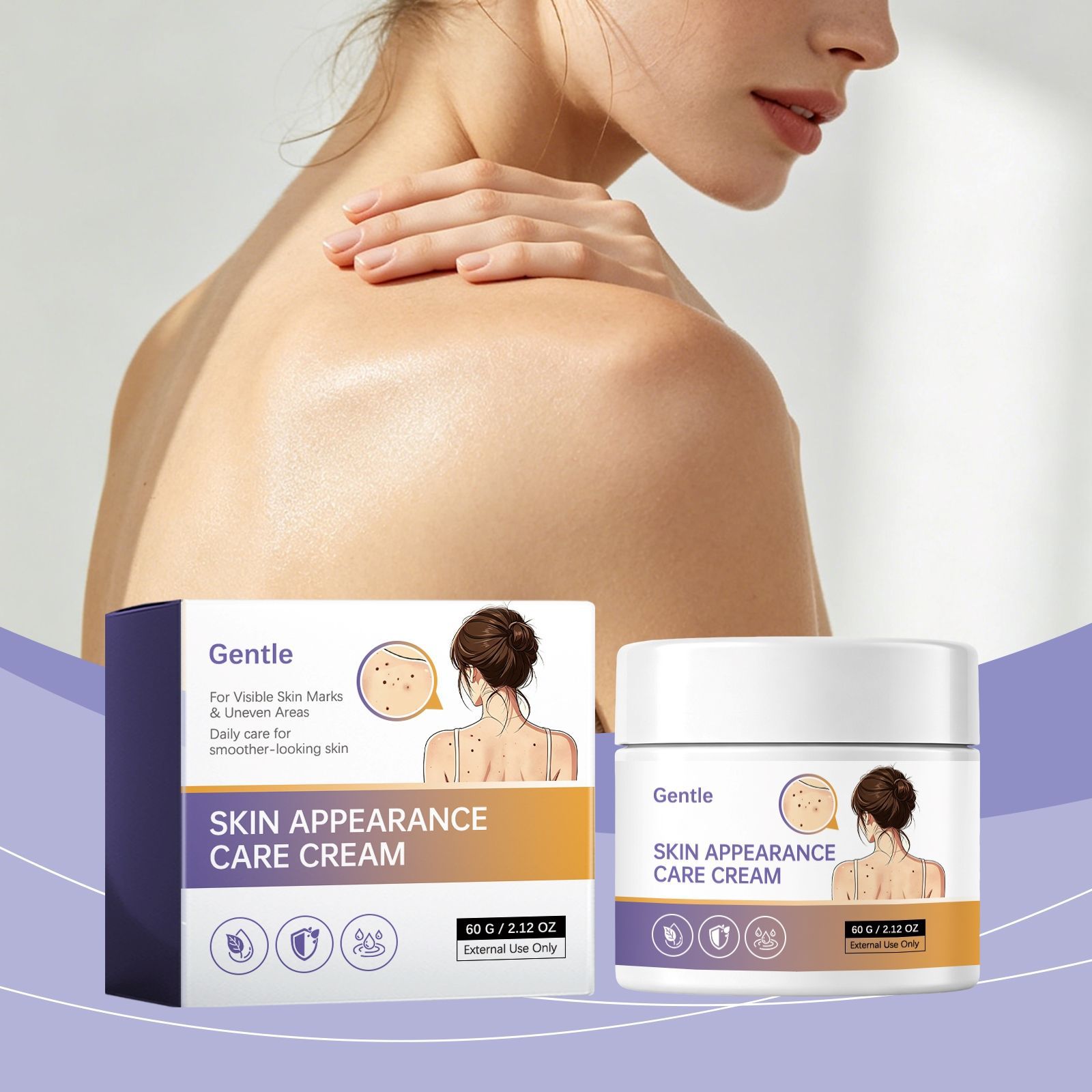 Mild Skin Cream That Cleanses the Skin, Is Lightweight, Delicate, Smooth, Refreshing, and Easy to Absorb