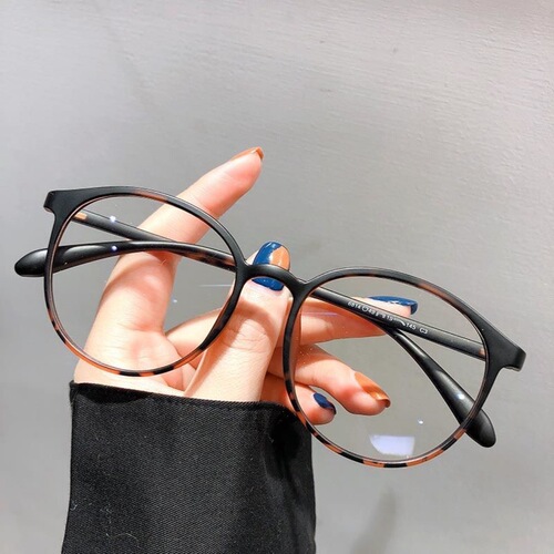 Trendy Retro Cross-border Bestselling Small Round Frame Sunglasses for Women, Radiation-Proof and Blue Light Blocking Computer Protective Glasses