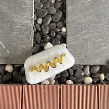 简约大理石纹理亚克力包包金属感波浪盒子包收高级感手拿包