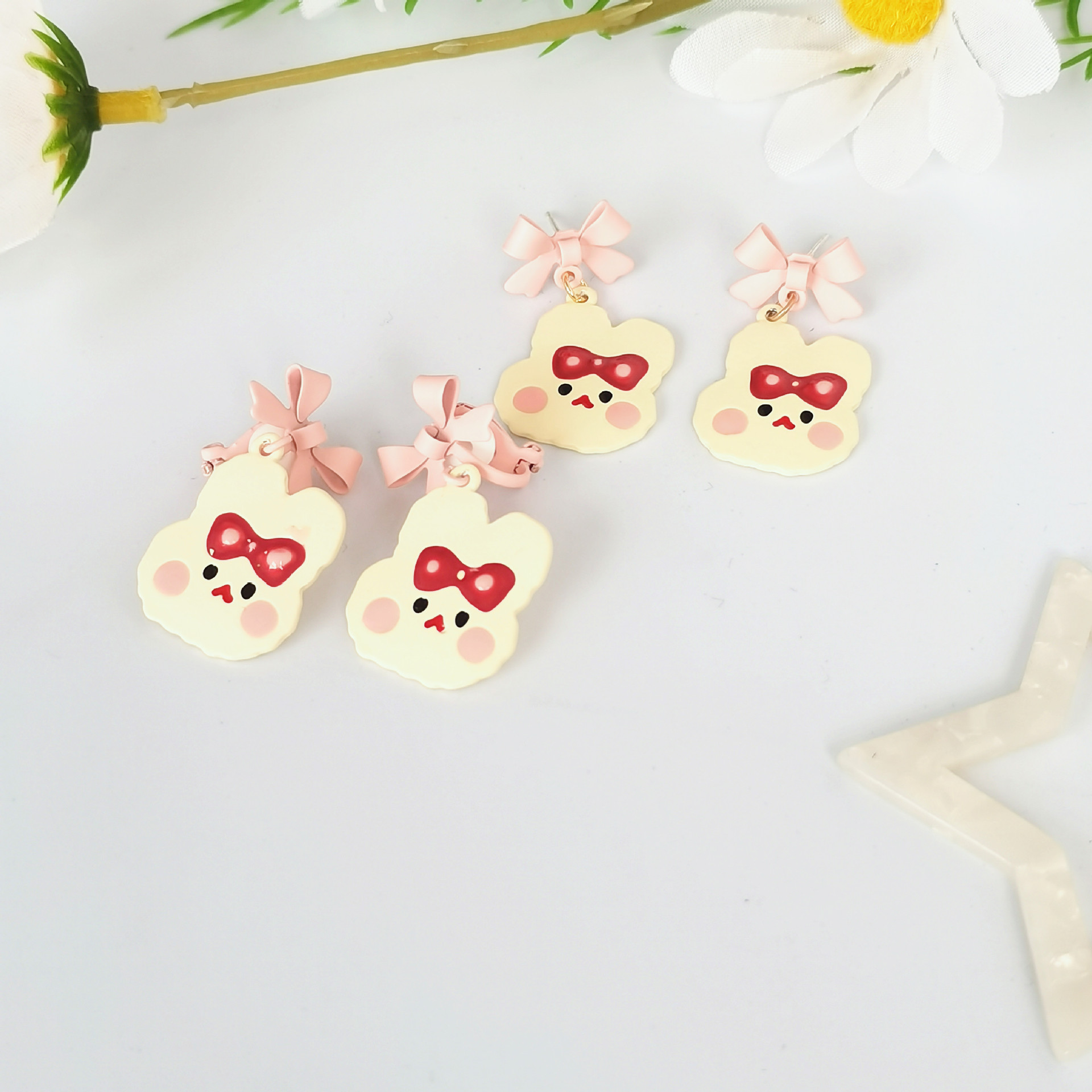 Simple Style Bear Alloy Plating Drop Earrings 1 Pair display picture 5