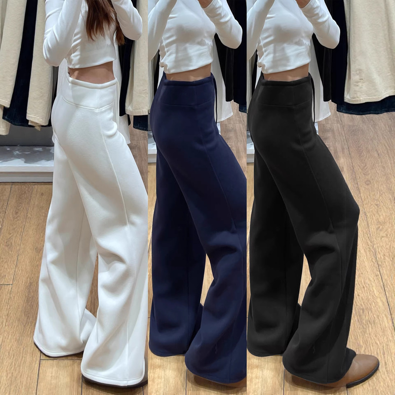Lulu Cashmere Sports Pants for Women, Winter 2026 New High-Waisted, Drapey, Fleece-Lined Wide-Leg Pants, Narrow Version, Soft Air Pants Lulu Cashmere Sports Pants for Women, Winter 2026 New High-Waisted, Drapey, Fleece-Lined Wide-Leg Pants, Narrow Version, Soft Air Pants