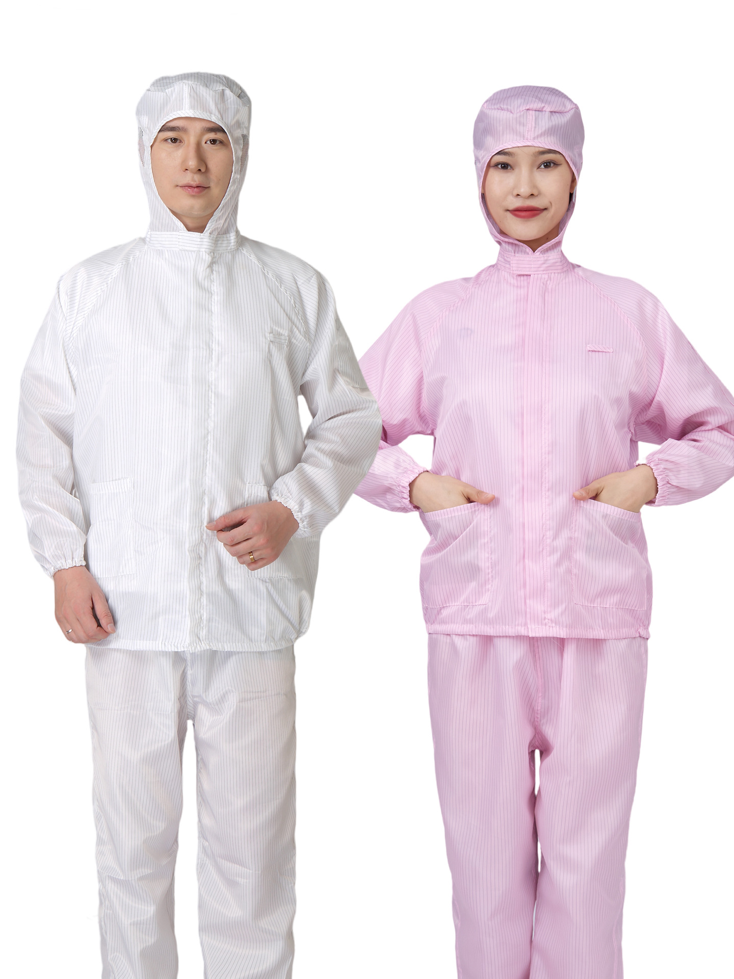 Ropa de trabajo a prueba de polvo protector separado hombre sin polvo electrostático chaqueta antipolvo todo el cuerpo pintura limpia electrostática image 4