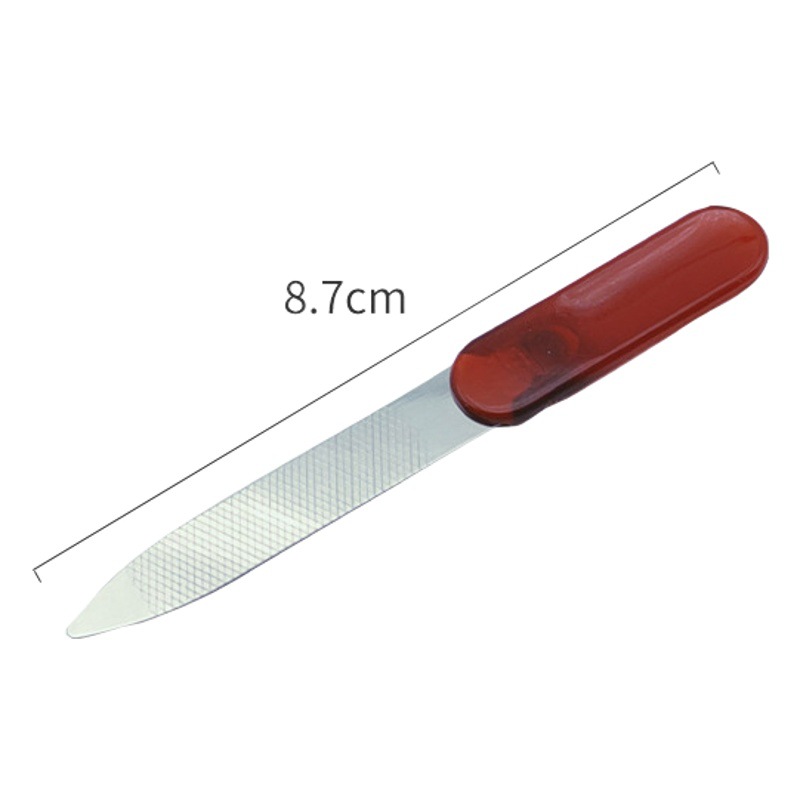 Factory Direct stainless steel nail file nail tools polishing file double-sided nail rub strip in stock supply