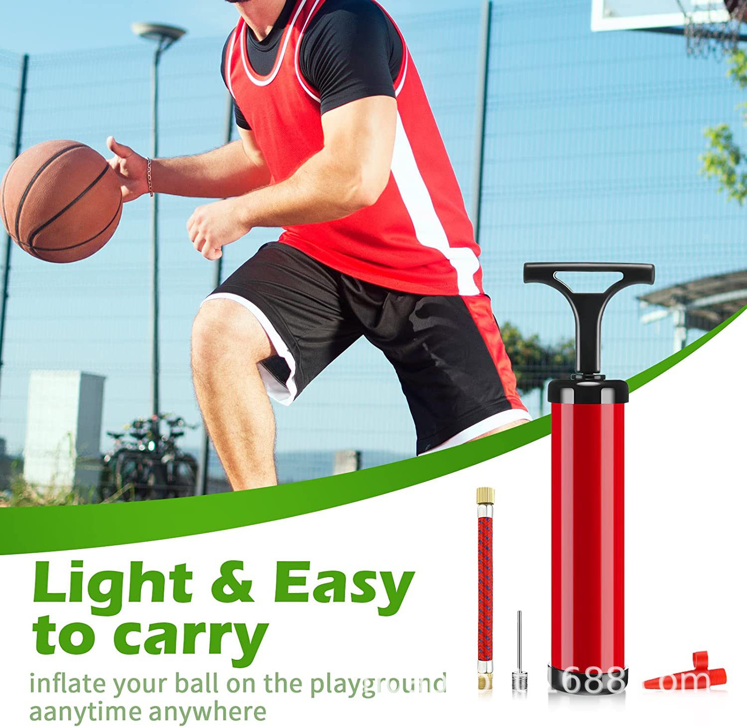 [7 피스 세트] 8 인치 에어 실린더 + 에어 니들 4 개 + 연장 튜브 1 개 + 적색 에어 노즐 1 개