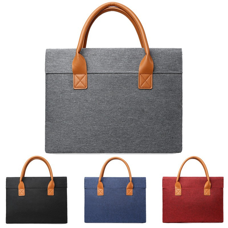 Thin and Lightweight Laptop Bag, Business Laptop Briefcase, Conference Gift, Document Computer Bag with Logo Printing