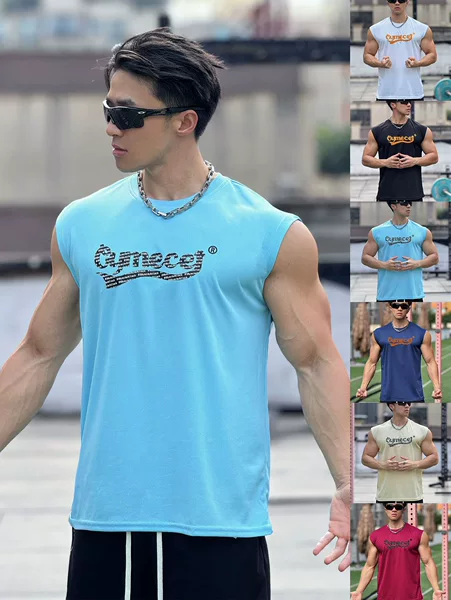 Muscle Fitness Brothers Summer Fitness Vest Outdoor Sports Exercise Loose Breathable Waistcoat Men's Mesh Vest