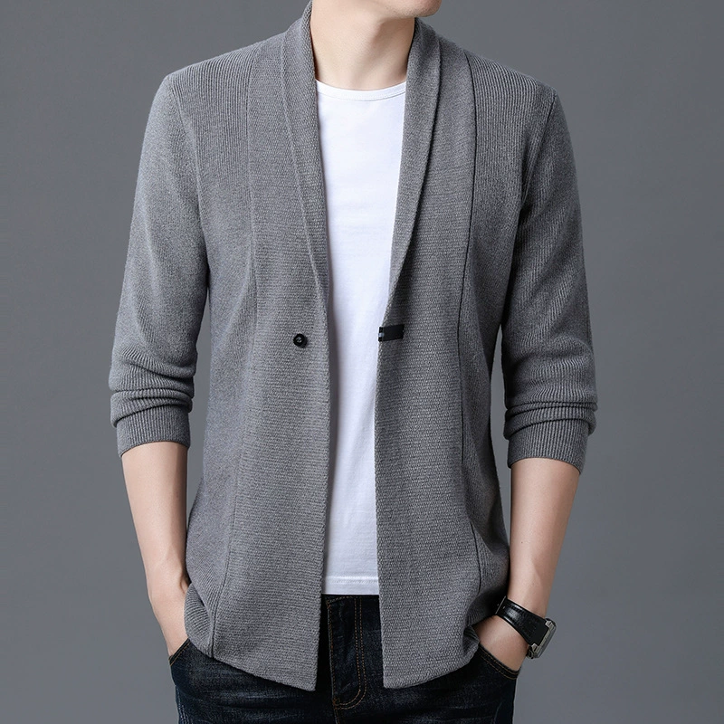Новое пальто для трансграничной электронной коммерции, мужской весенне-осенний свитер, повседневный модный свитер, верхняя одежда, кардиган Y46-3/306