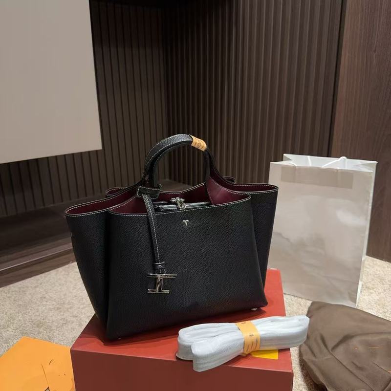 クロスボーダーレディースハンドバッグ2024トートバッグTOTEショルダークロスボディバッグ大容量第一層牛革貿易バッグ|undefined