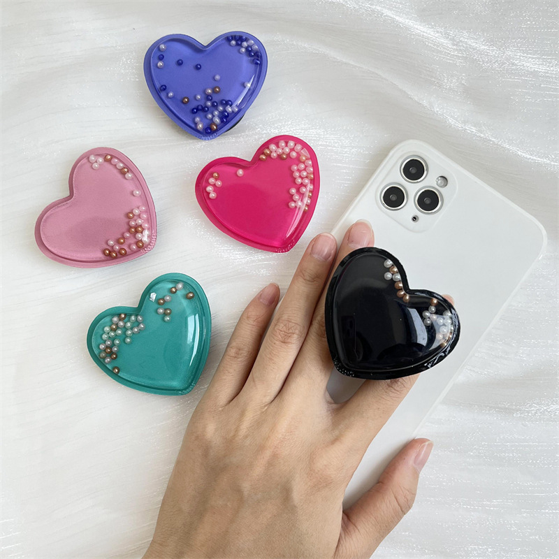 20g Weight Mobile Phone Universal Applicable Brands Airbag Bracket Classification plastic Material Heart Shape Pattern Casual, Simple Style Style Heart Shape Plastic Casual Simple Style Mobile Phone Universal Airbag Bracket 4