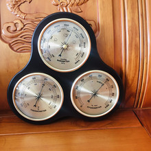 气象仪温度计湿度计气压计西洋欧式木座woden weather station