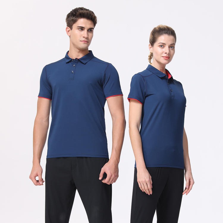 POLO pin imprimido logotipo de impresión2025 verano nuevo deportivo acondicionamiento físico ropa de trabajo bordada ropa de trabajo