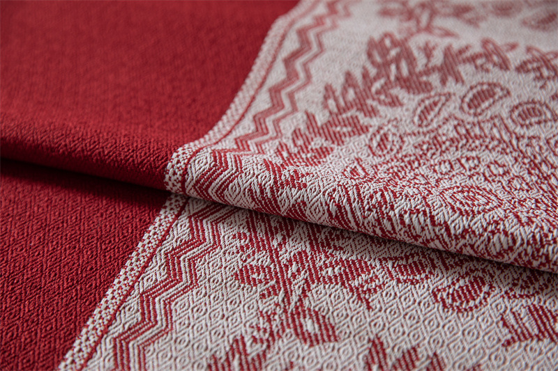 Tovaglia rettangolare da caffè/pranzo in jacquard di poliestere vintage con nappe, ideale per tavolini da caffè, con INS Cross-border Full Polyester Jacquard Vintage Floral Tassel._voghion.com