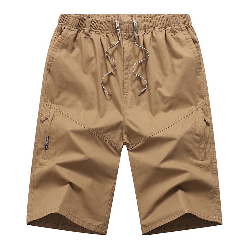 夏季新款男士休闲大码工装裤七分裤青年男士松紧短裤大码跨供货