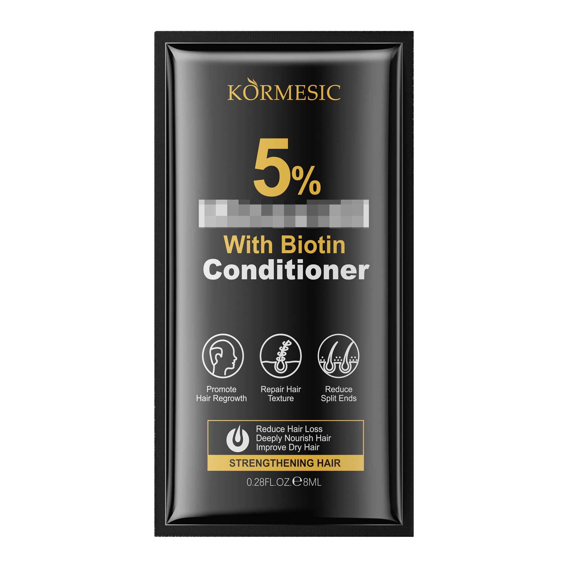 KORMESIC anti-caspa portátil champú bolsa shampoo comercio exterior transfronterizo al por mayor en inglés completo