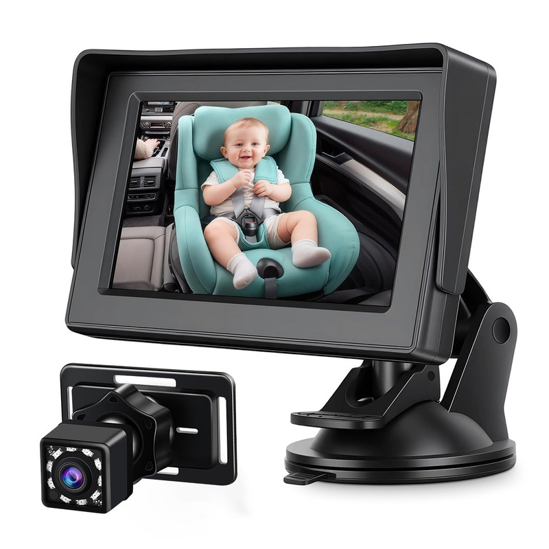 New Model 4.3inch Car-Mounted Baby Monitoring Monitor Without Color Distortion for Car Baby Mirror New Model 4.3inch Car-Mounted Baby Monitoring Monitor Without Color Distortion for Car Baby Mirror