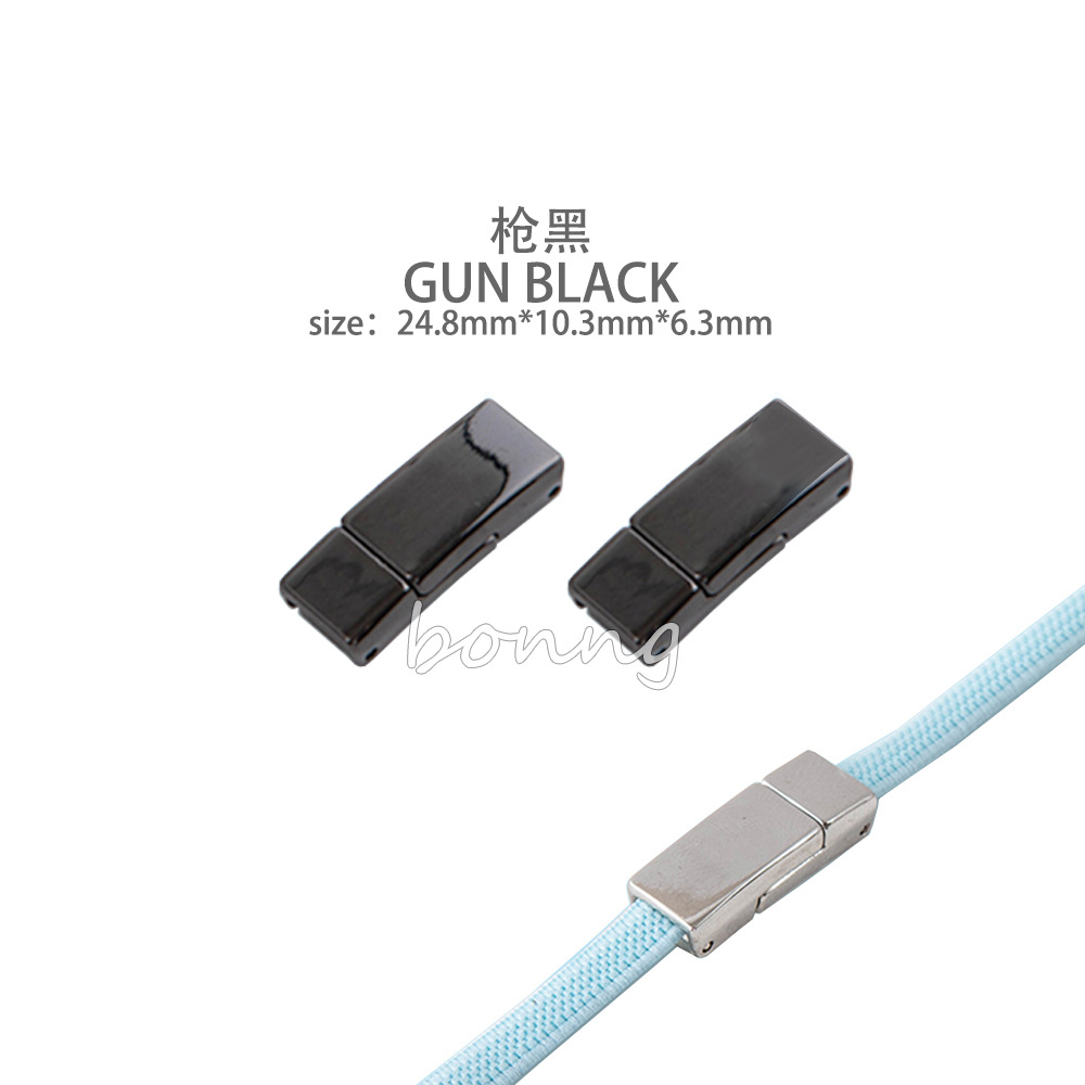 Botón magnético color galvanoplastia pintura suave para hornear para adaptarse a los deportes al aire libre sin cordones elásticos planos para adultos y niños