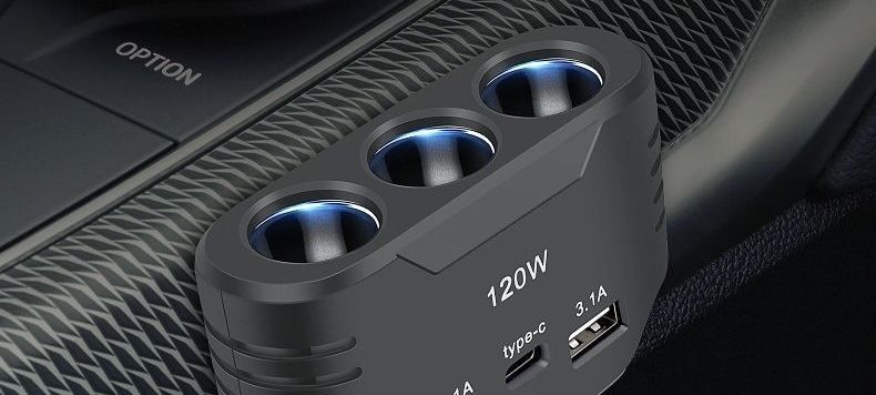 Car Cigarette Lighter Mobile Phone USB Multi-Function Converter Charger One-to-One, One-to-Three, High-Power Automotive Super Charger