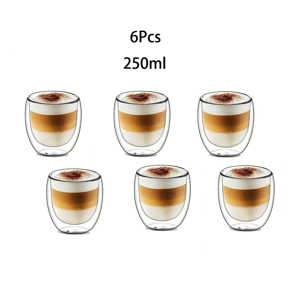 58 더블 레이어 컵 6팩-250ml
