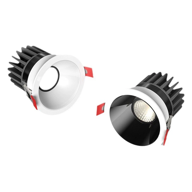 Полный спектр 98 неосновных огней Глубокий антибликовый встраиваемый прожекильник узкая рамка фоновая стена без синего света