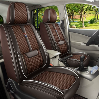 Ice Silk Wuling Hongguang S3 Seat cushion, seat cover - main-and-co-pilot-2-seater-charming-coffee-standard-edition