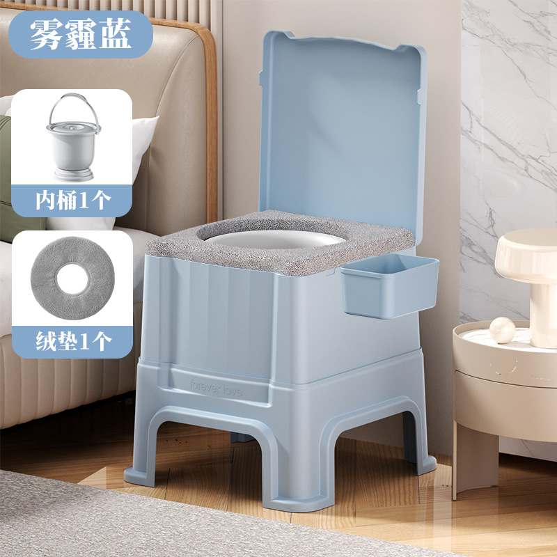 Taburete de inodoro móvil para ancianos, taburete de escupidera junto a la cama, inodoro desodorante para mujeres embarazadas, taburete de inodoro portátil, taburete de inodoro
