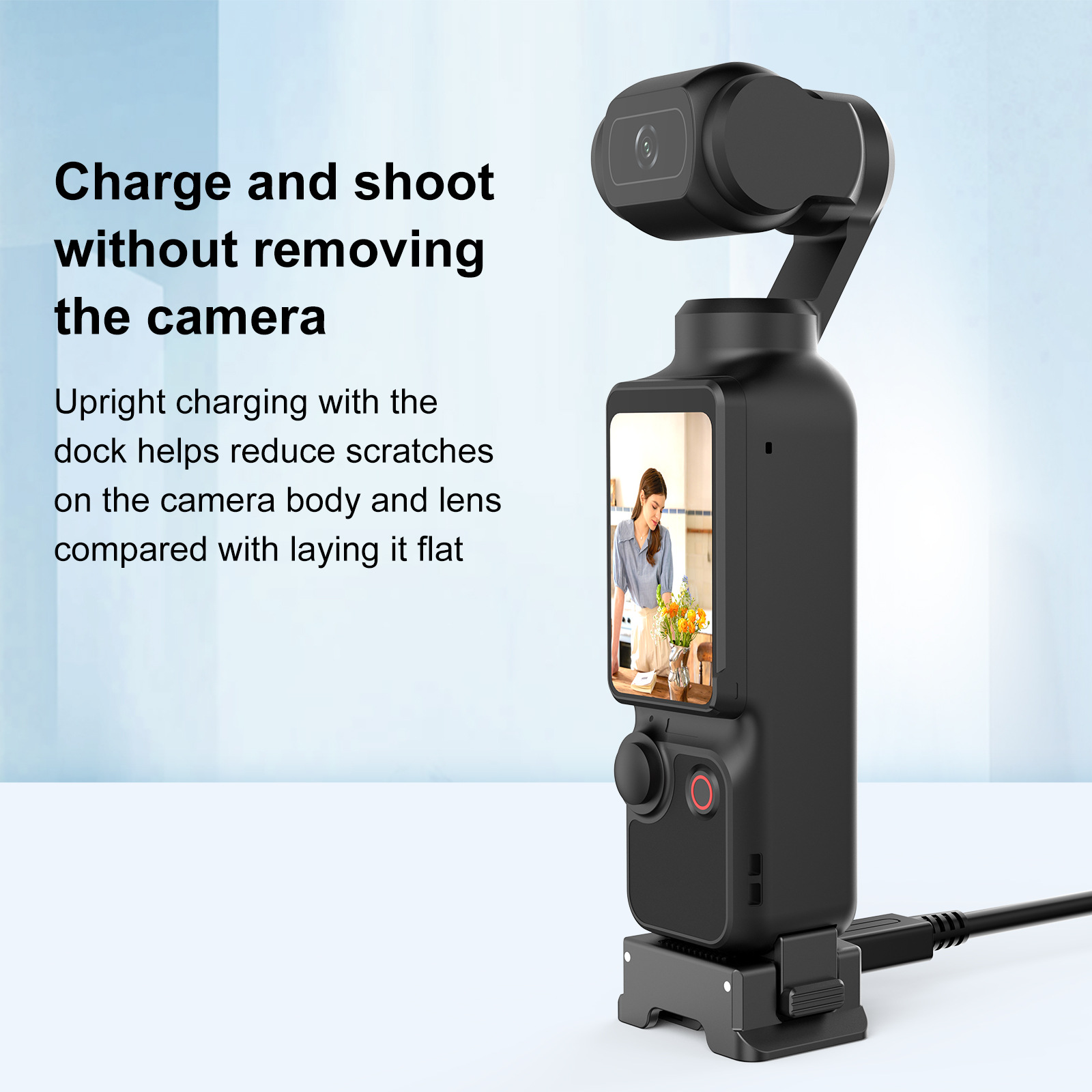 PULUZ Fat Bull para DJI Osmo Pocket 4 / 3 cámara panorámica Accesorios de cámara de plástico base de carga