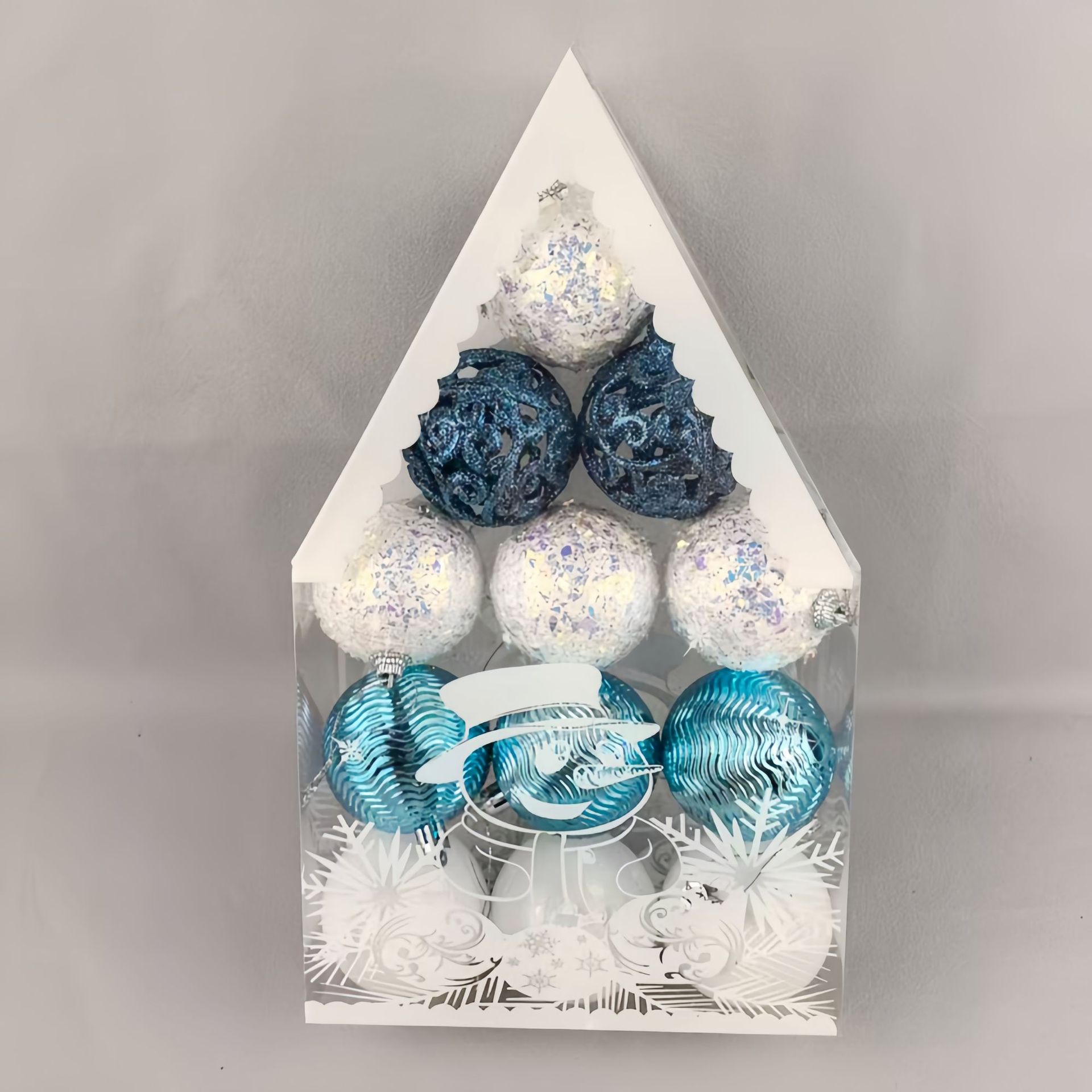 Nuevos adornos de Navidad transfronterizos colgantes de Navidad Bolas de Navidad Set Bolas de Navidad Colgantes de árbol de Navidad Caja de regalo Bolas de Navidad G image 10