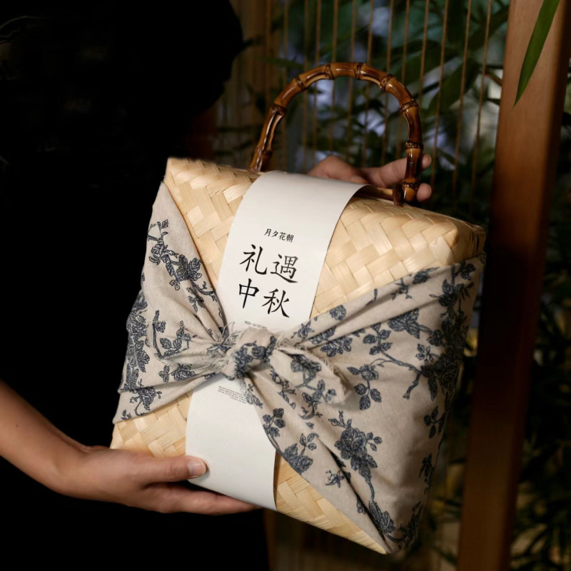 高端实用中秋月饼盒茶叶伴手礼品盒中式糕点蛋黄酥礼盒包装木盒|undefined