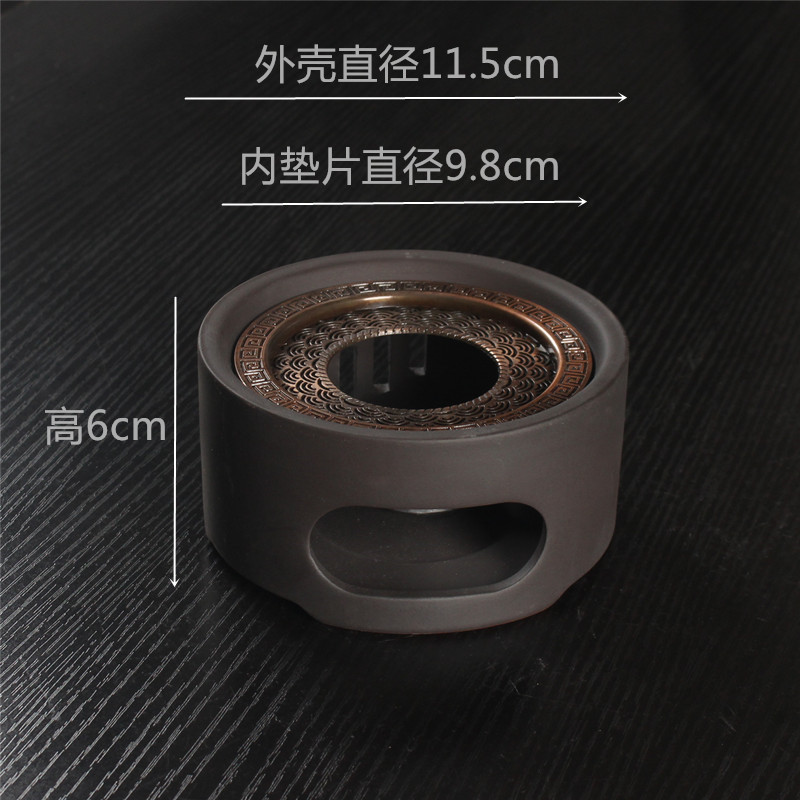 Vela de estilo japonés tetera calentador de té base tetera doméstica calefacción calentador de té Kung Fu ceremonia del té cero con calentador de té caliente