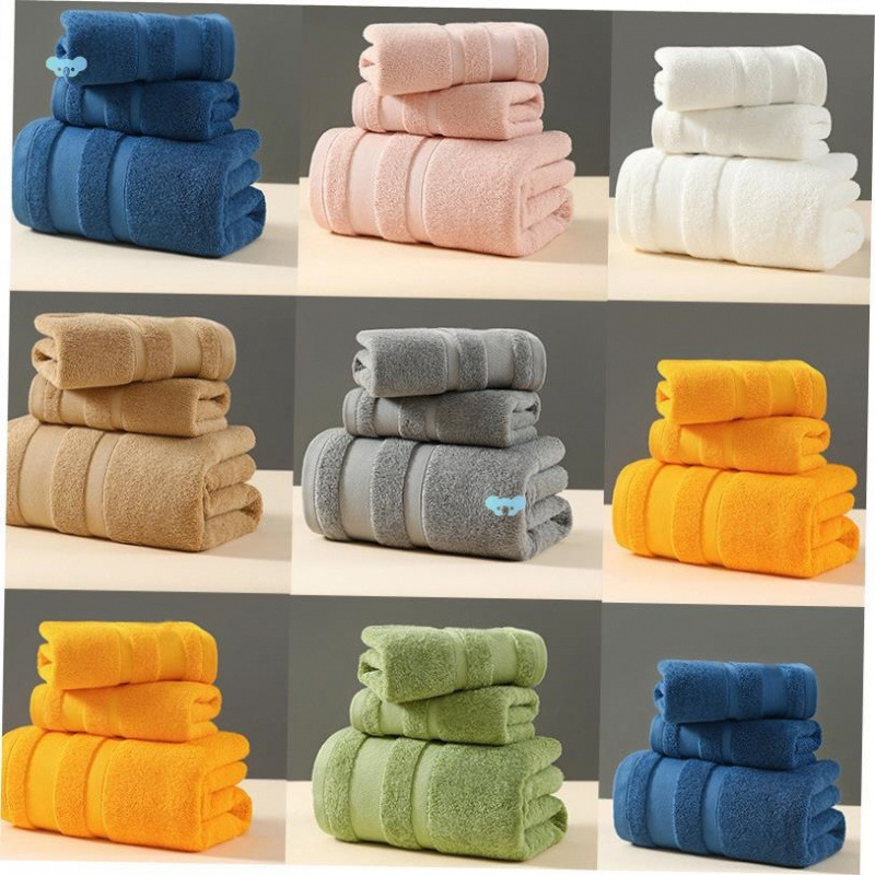 Cotton Face Hand Towel 80g Thick Square Scarf Towels Small Towel